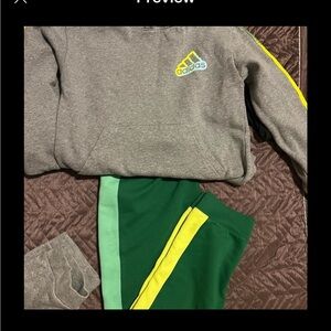 3 piece Adidas sweatsuit boys size medium (size 12)